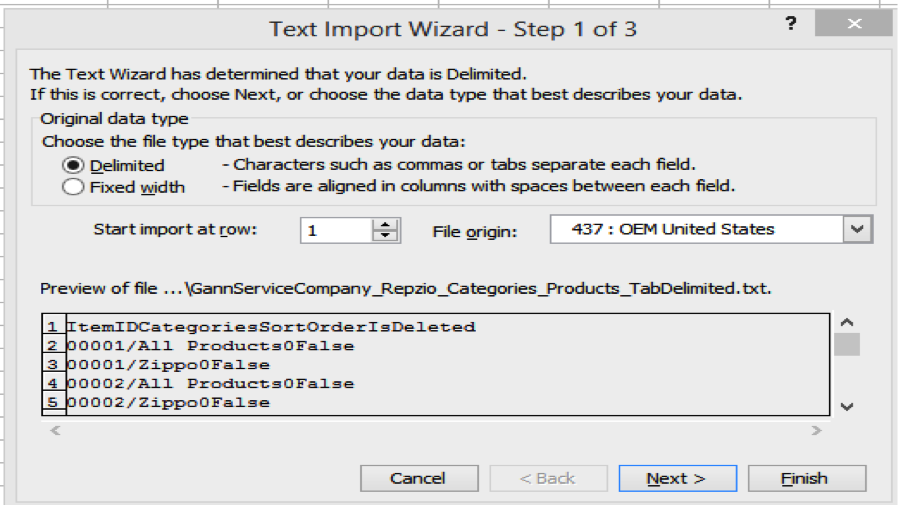 mac excel text import wizard